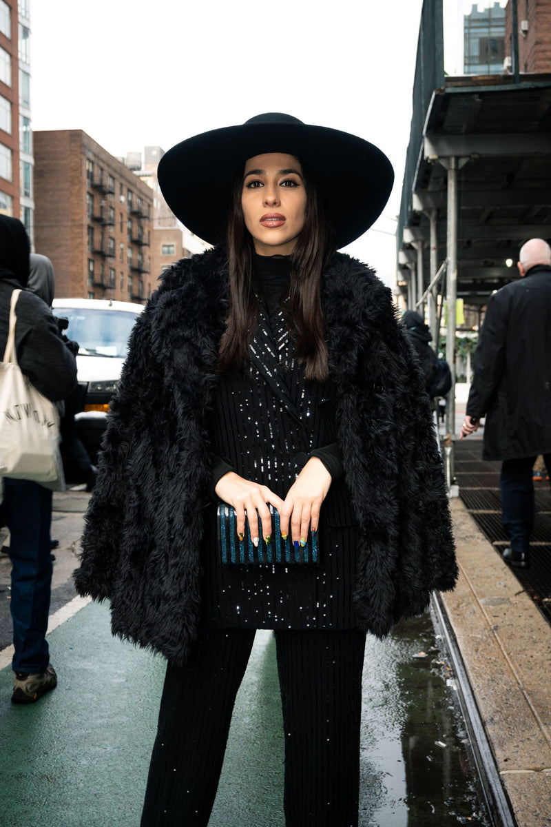 Samia Laaboudi carries the 'Rodeo' during NYFW, March 2024