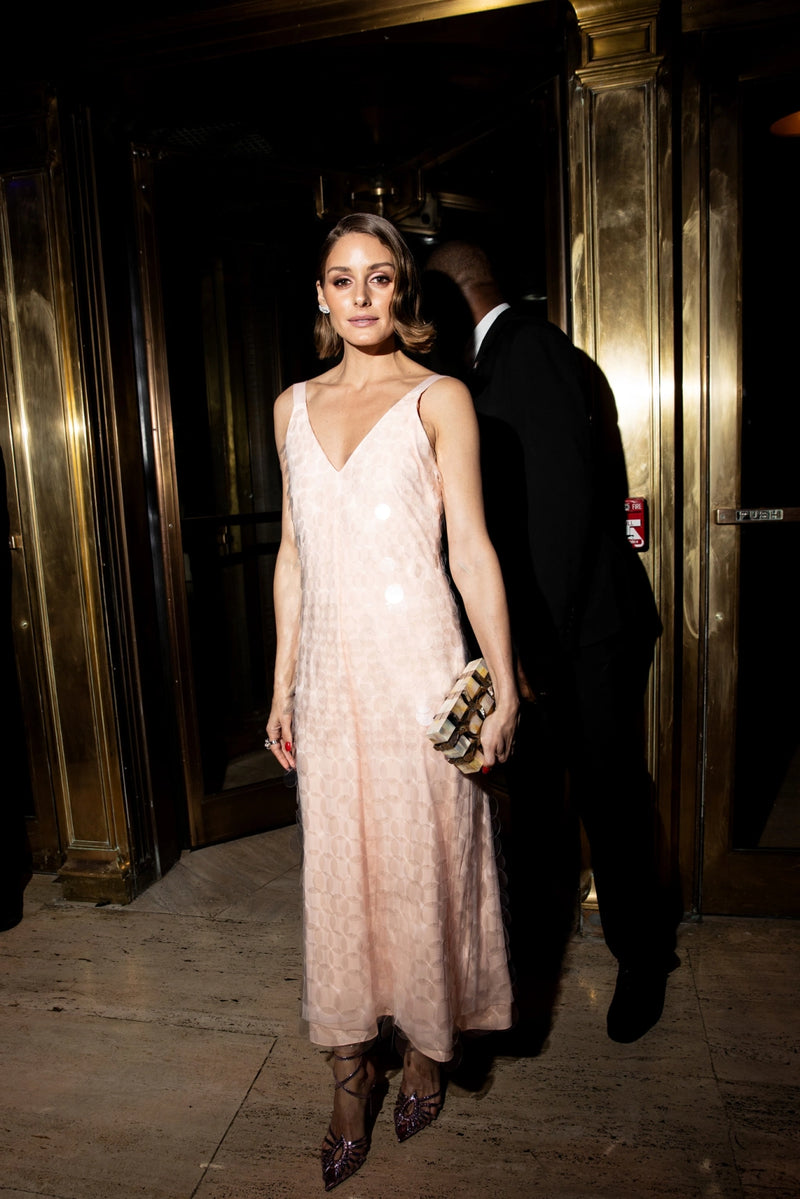 Olivia Palermo carries the 'Tate' to the 74th Parsons Benefit. NYC