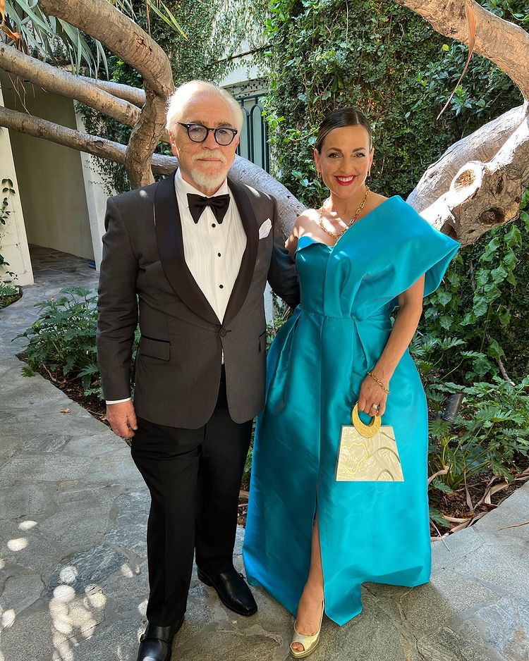 Nicole Ansari carries the 'Hepworth' at the 74th  Emmy Awards