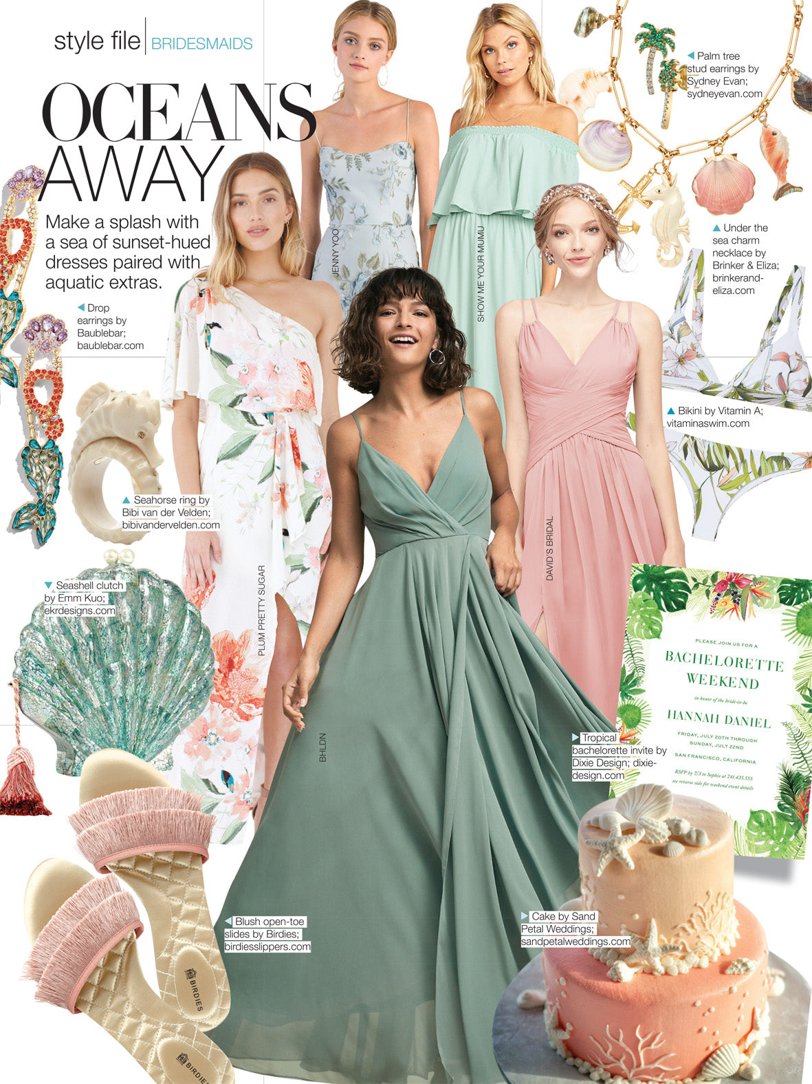 The 'Le Sirenuse Clutch Featured in Bridal Guide Magazine