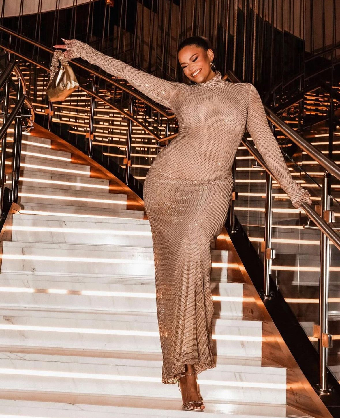Kamie Crawford carries the 'L'Avenue' to the Sports Illustrated 60th Anniversary, NYC