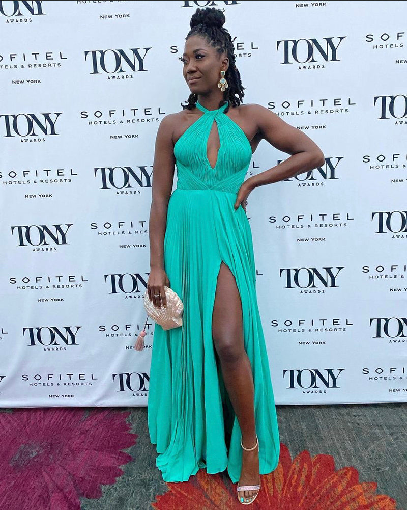 Amber Iman carries the  'Le Sirenuse' to the Tony Awards, NYC