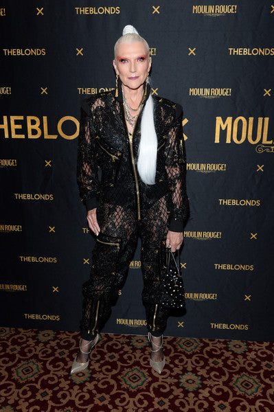 Maye Musk Carries 'The Ludlow' to The Blonds x Moulin Rouge! The Musical during NYFW