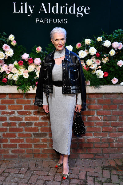 Maye Musk Carries 'The Ludlow' at the Lily Aldridge parfums launch event in NYC