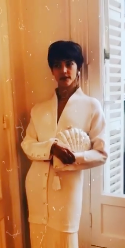 Calu Rivero carries the 'Sirenuse' at Paris Fashion Week 2020