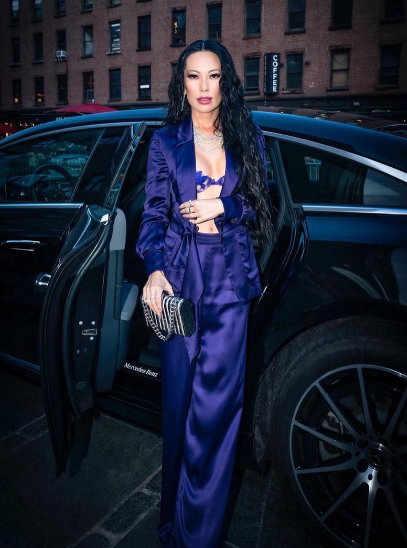 Christine Chiu carries the 'Rodeo' for Vogue World during New York Fashion Week September 2022