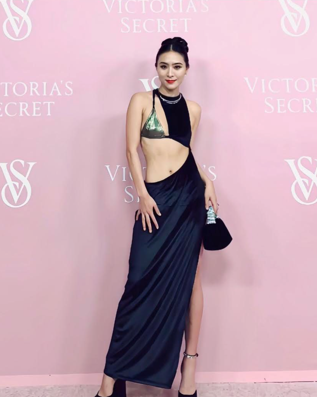 Amber Wang carries the 'L'Avenue' to the Victorias Secret fashion show, NYFW