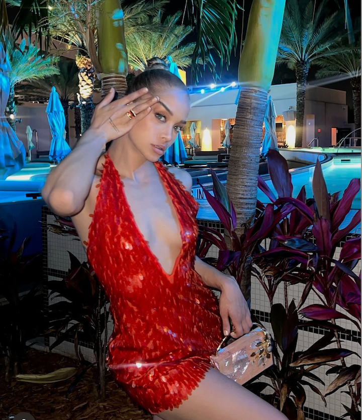 Jasmine Sanders carries the 'Brancuse' in Miami for Valentine's Day 2025