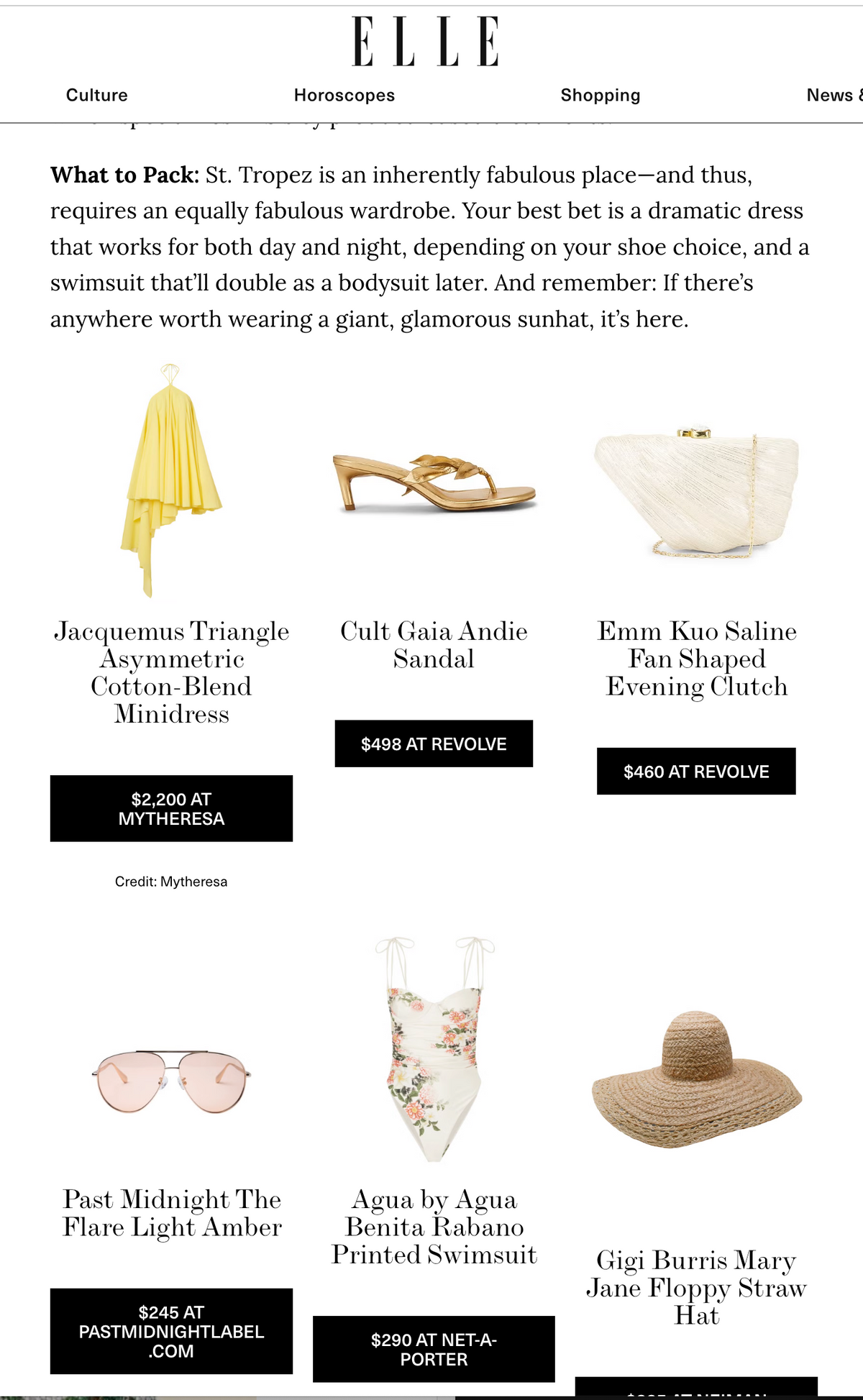 'Saline' featured on ELLE.com, May 8th 2026