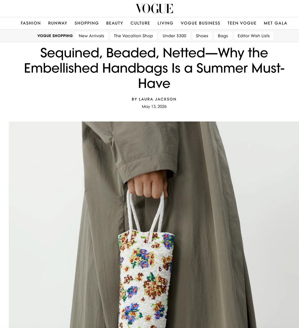 Pinet Mini featured in Vogue