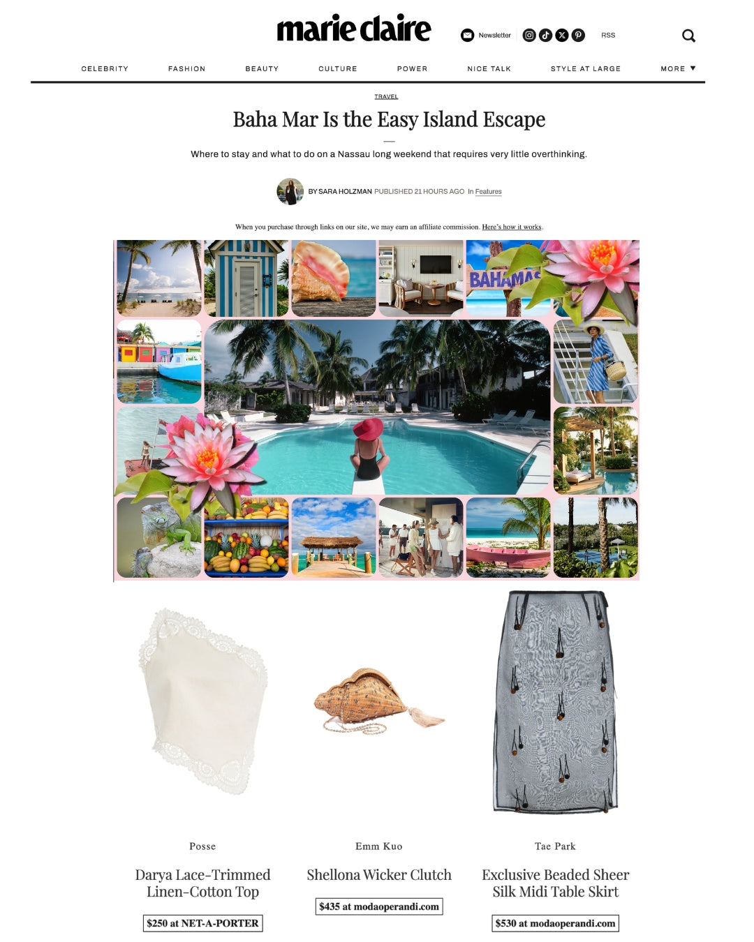 'Shellona' featured in Marie Claire, May 25th 2026