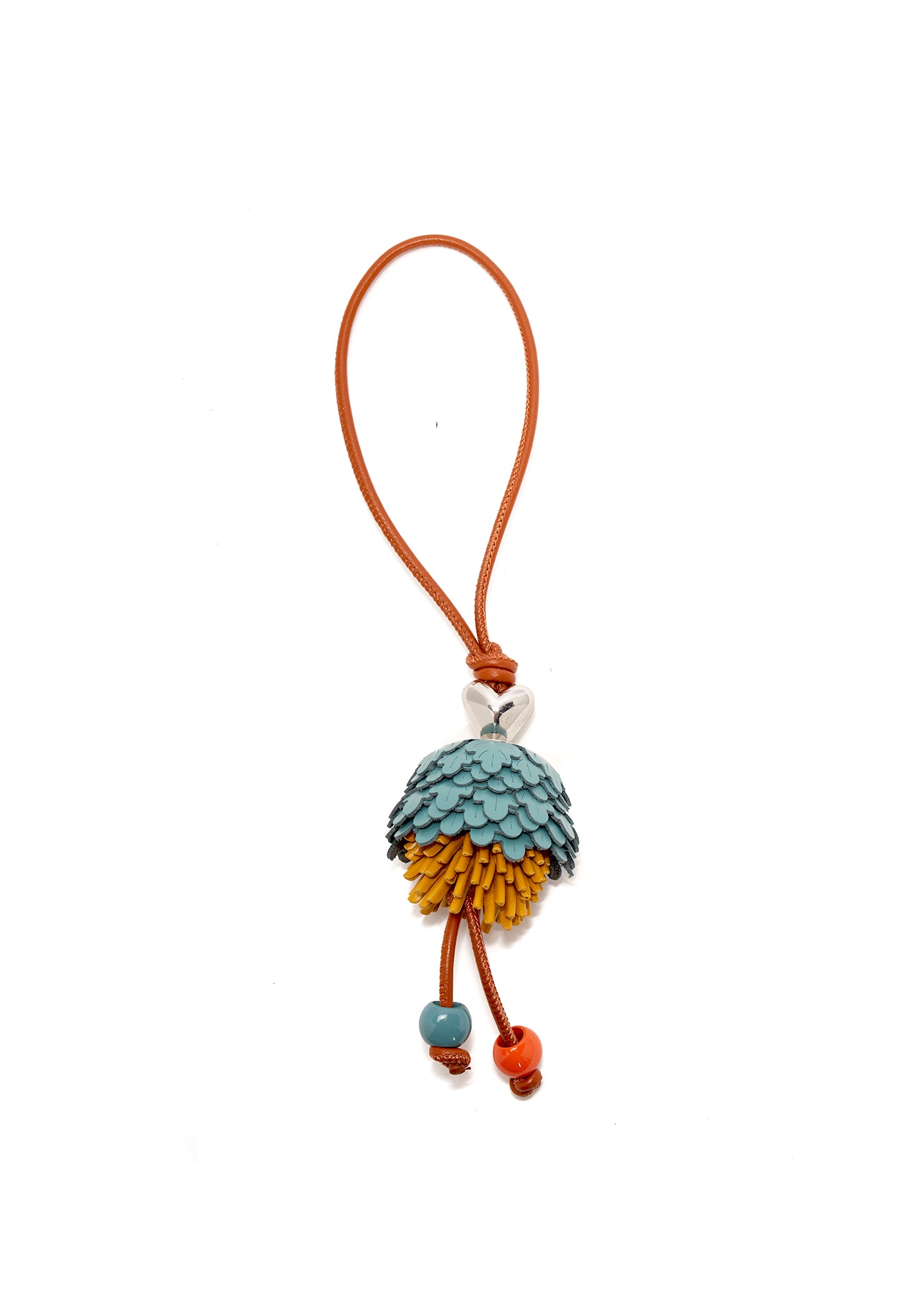 Acorn Leather Bag Charm